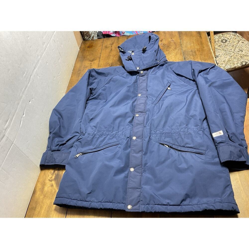 VTG The North Face GORE-TEX Mountain Parka Jacket Mens XL Blue Made in USA